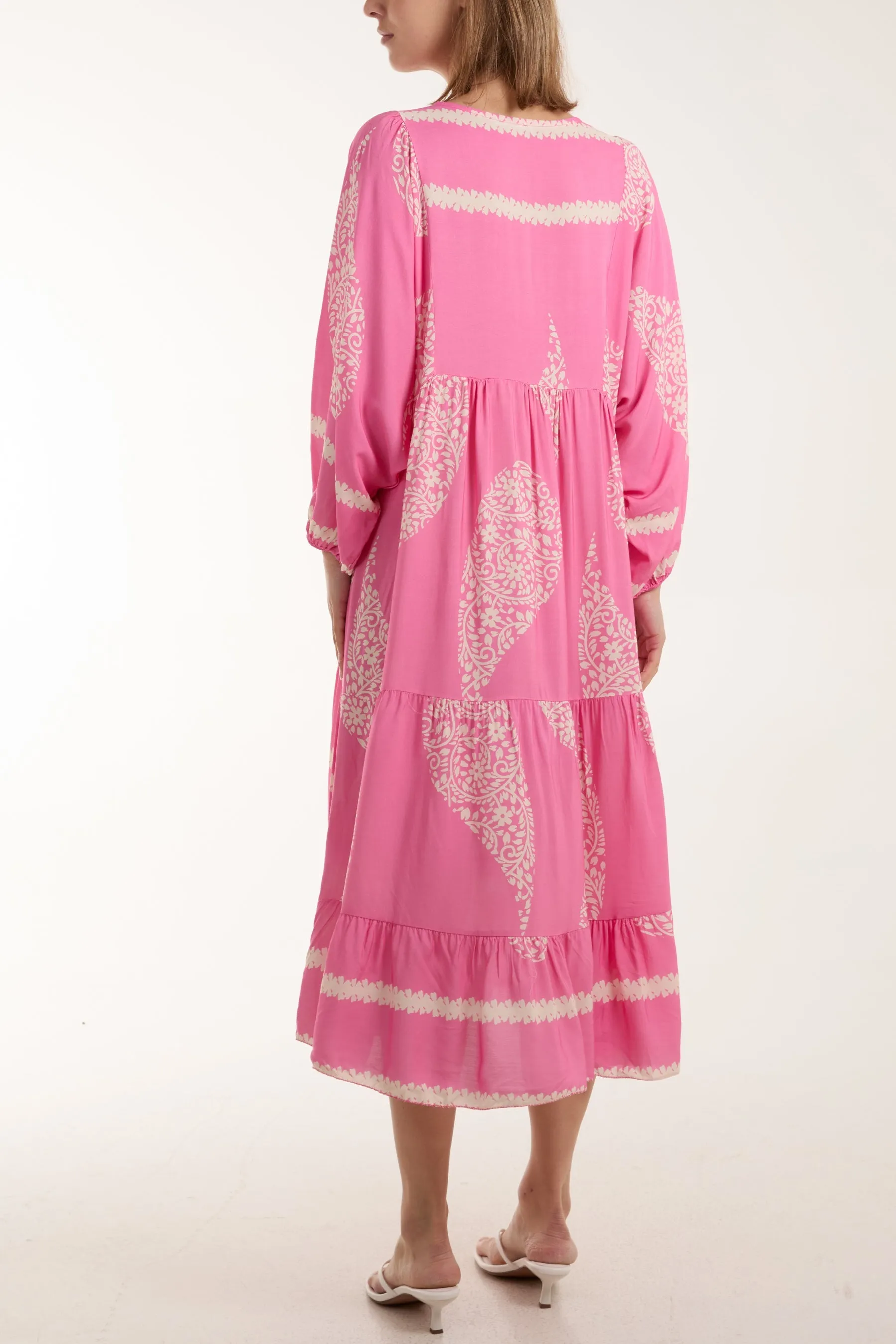 Paisley Print Tunic Maxi Dress