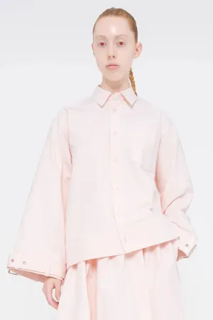 PALE PINK BELTED SHIRT