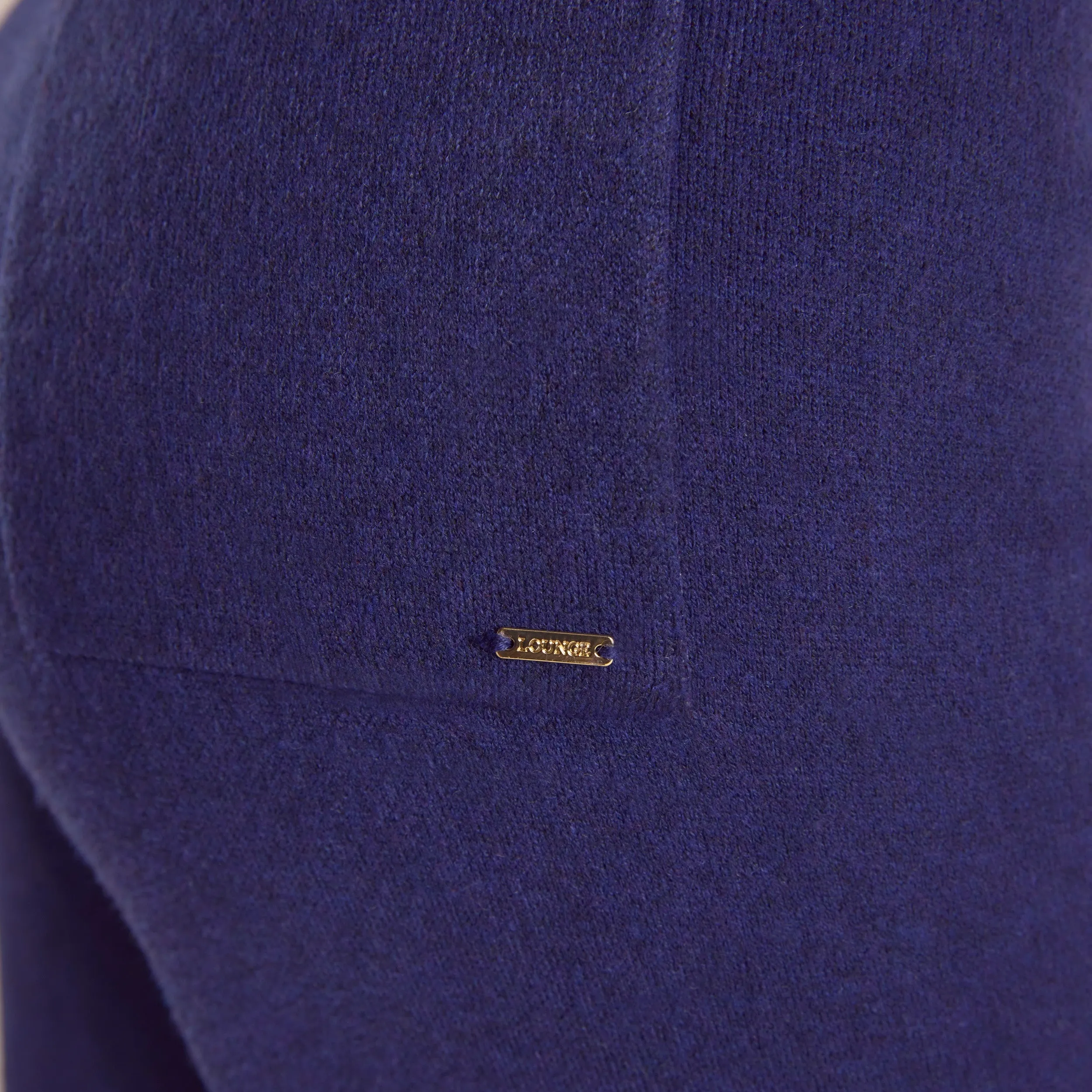 Pantalon en Maille avec Logo - Bleu Marine