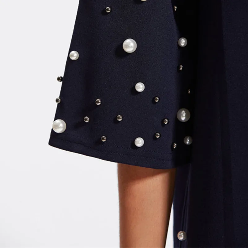 Pearl Beading Tunic Dress