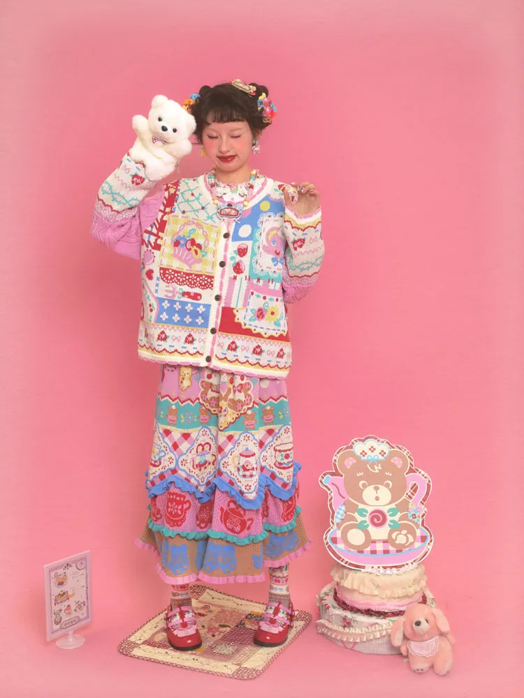 Peplum Knit Cardigan【s0000011330】
