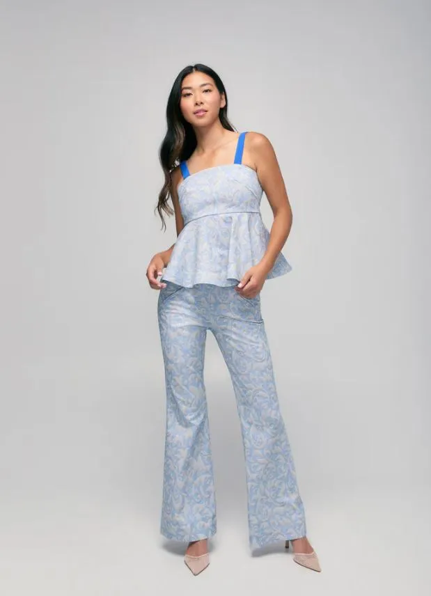 Peplum Printed Top