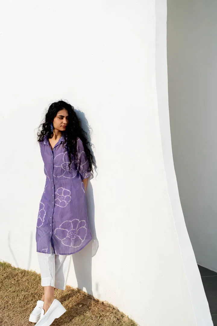 Periwinkle Bandhej Tunic