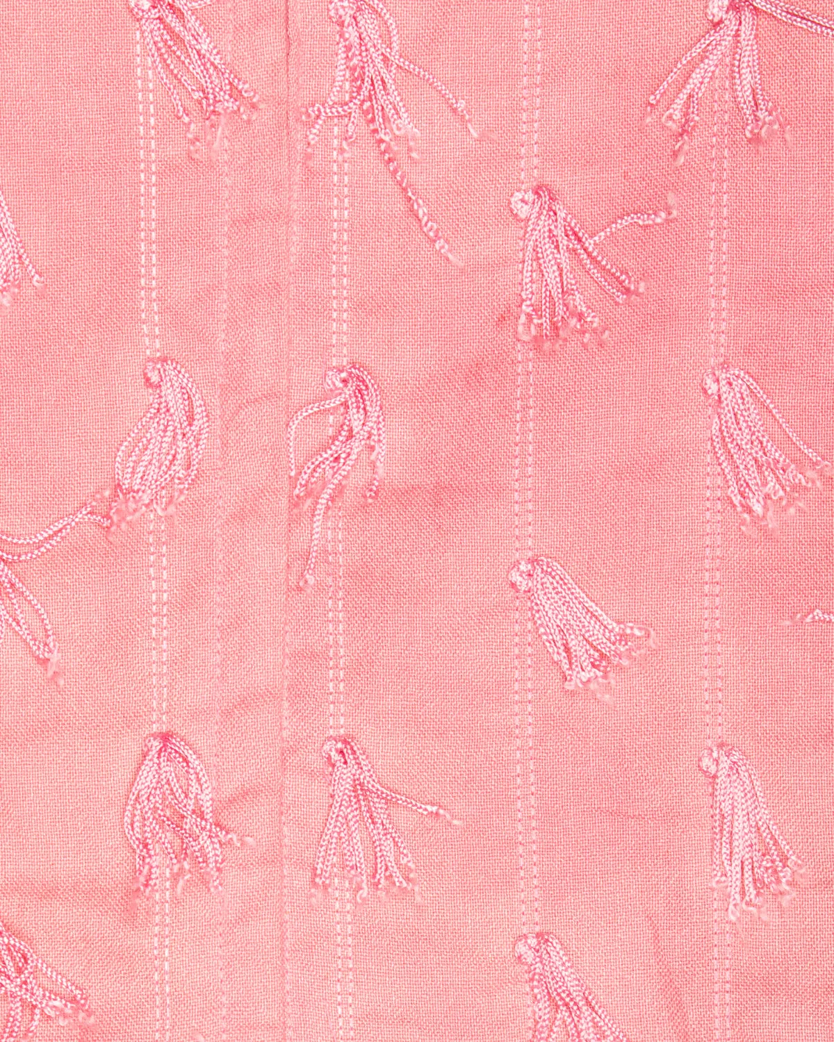 PINK SHIFT DRESS WITH TASSLES