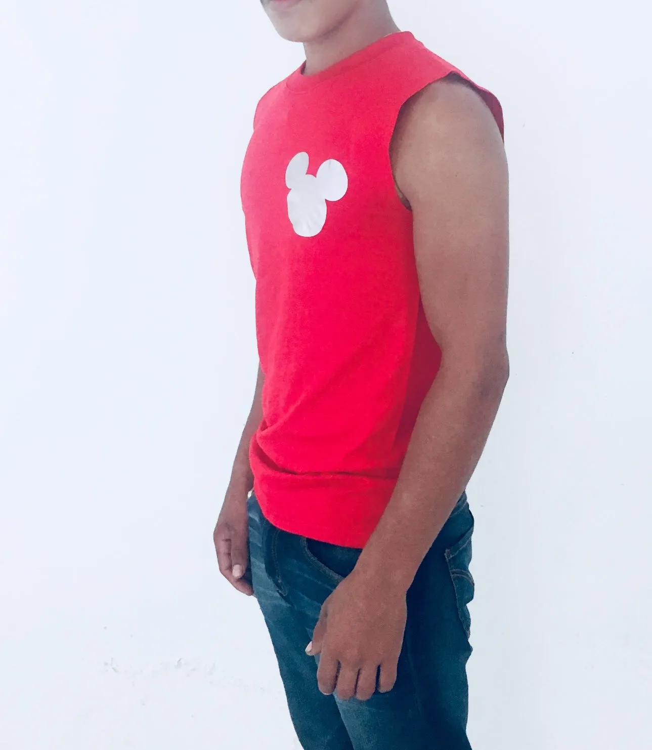 Playera sin Mangas Tank Top Mickey Mouse Plata Edición Limitada iconoclast by VOGUETI