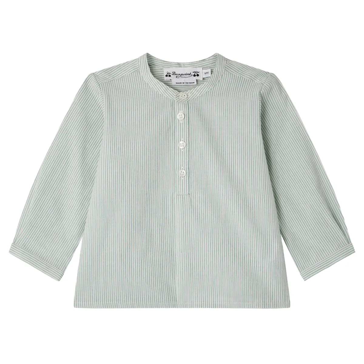 Polisson English Green Striped Shirt