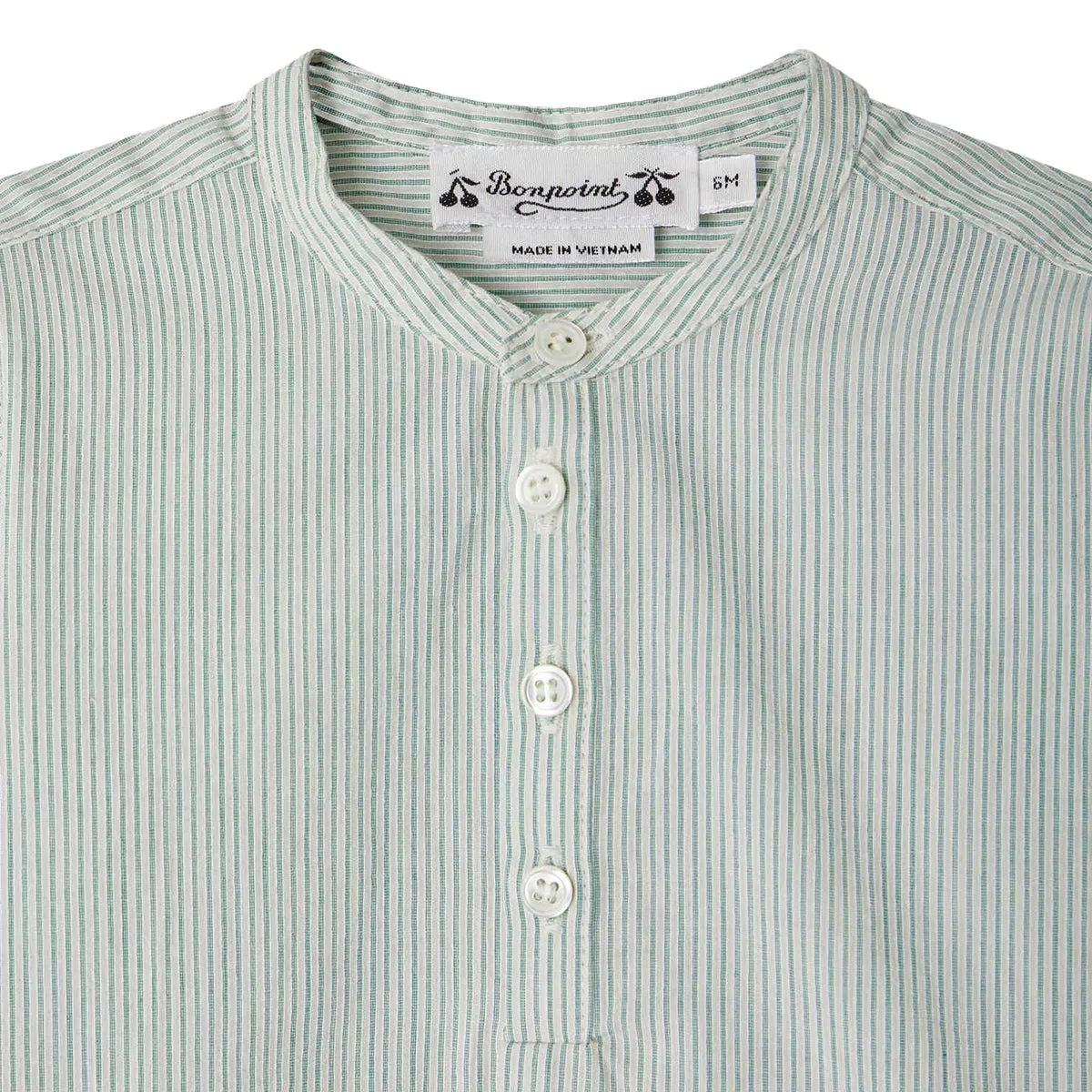 Polisson English Green Striped Shirt