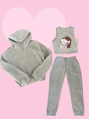 PowerPuffGirl Grey Sweatsuit 💕