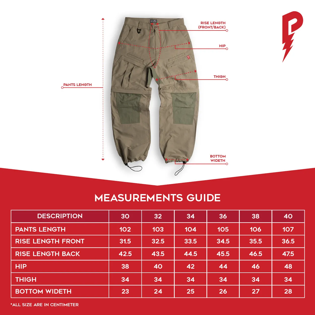 PRBLM® TX25/001™ Technical Cargo Pants Khaki