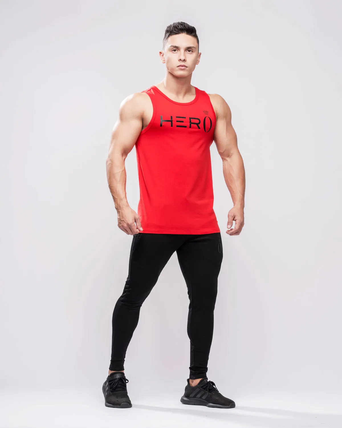 Primo Tank Top Red & Black