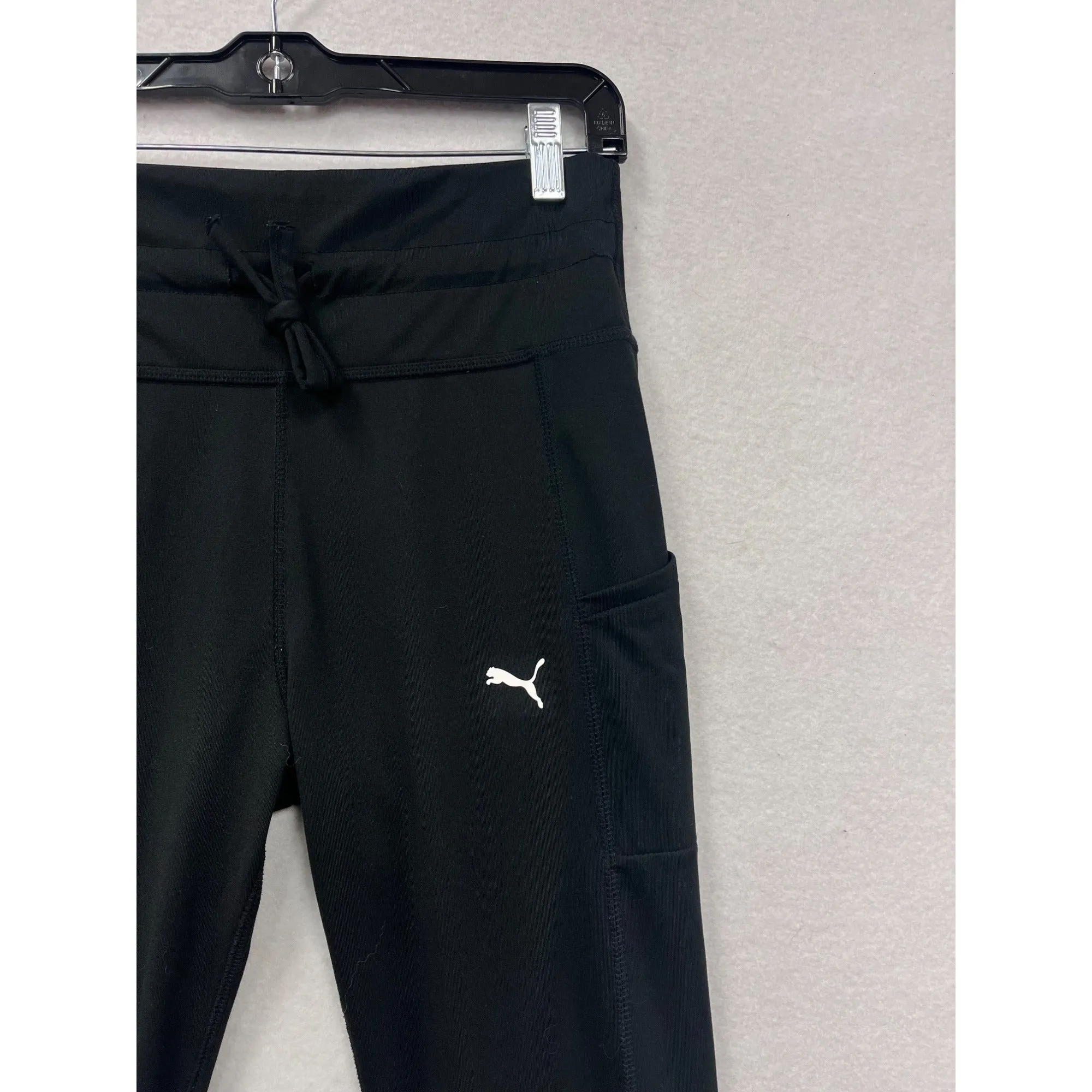 Puma Womens Black Jogger Pants W/ Side Pocket Medium #6862