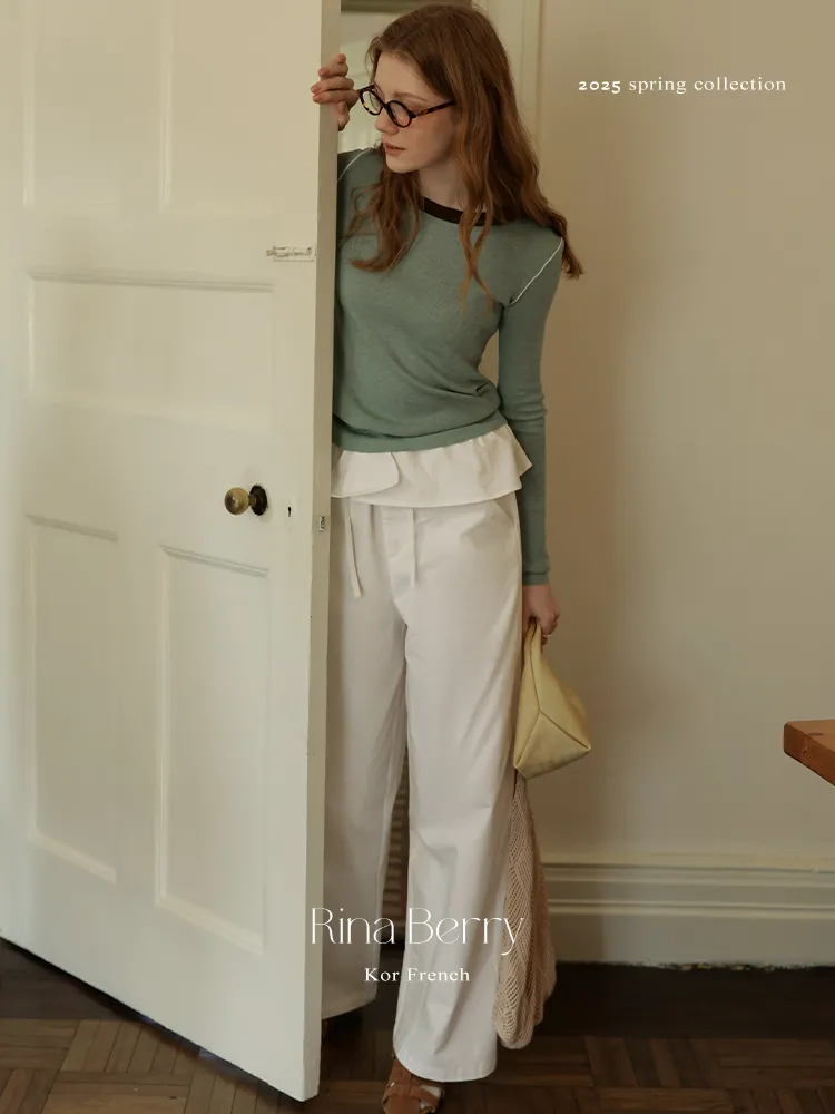 Pure Cotton Wide-Leg Pants