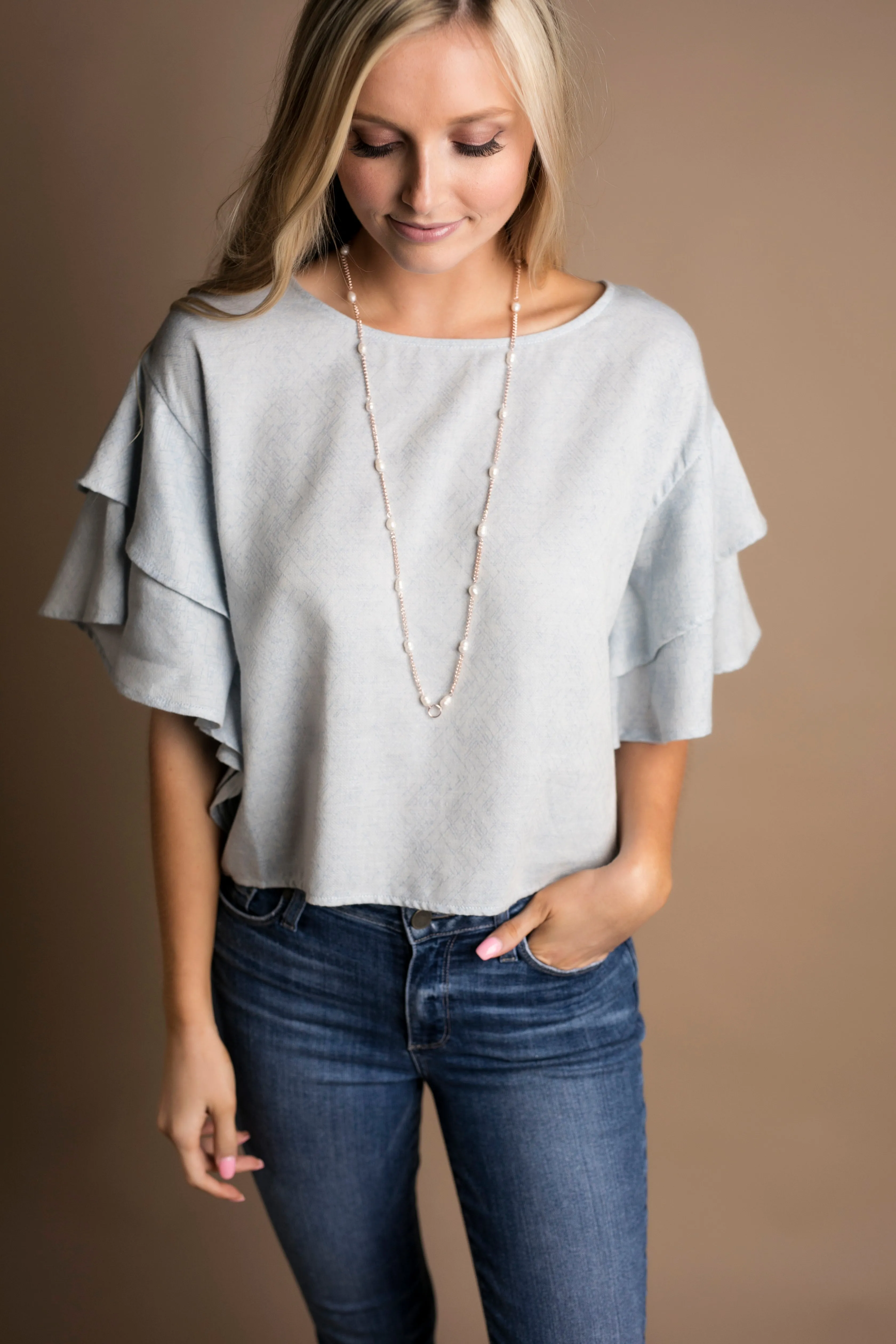 Rachel Freshwater Pearl Station (Rose Gold)