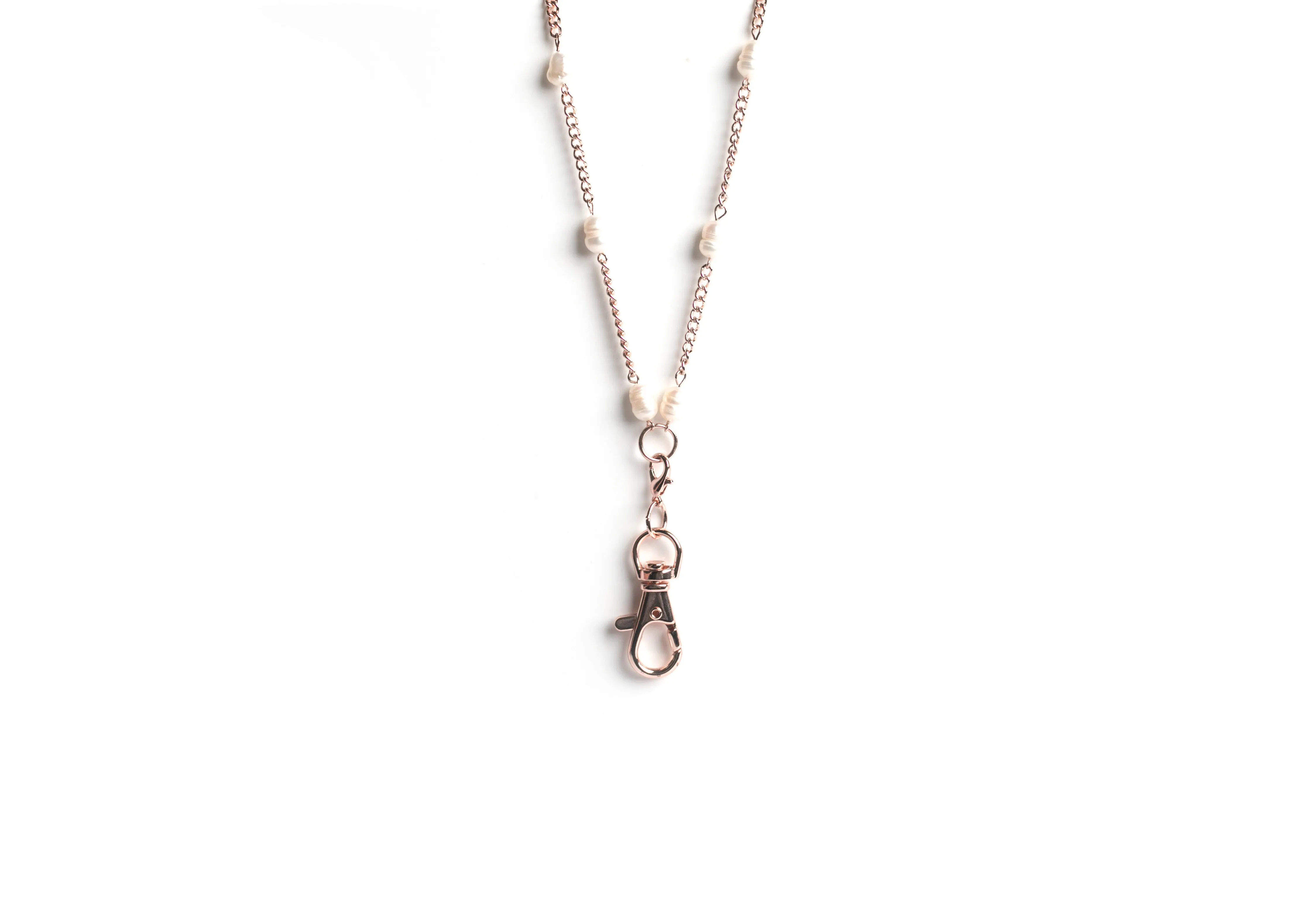 Rachel Freshwater Pearl Station (Rose Gold)