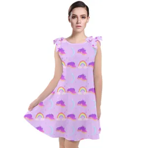 Rainbow Moon Tie Up Tunic Dress