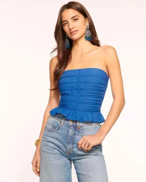 Ramy Brook - Annie Smocked Strapless Top (Final Sale)