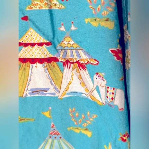 RARE The Cat’s Pajamas top bottom pants set S/M Asia elephant peacock te…