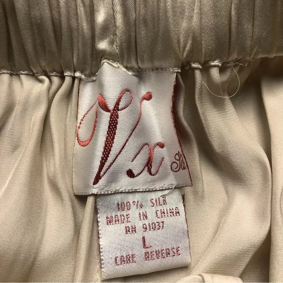 Real silk pajama lounge pants size M/L