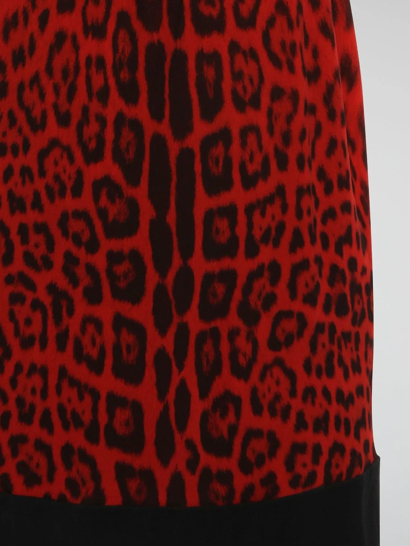 Red Leopard Print Shift Dress