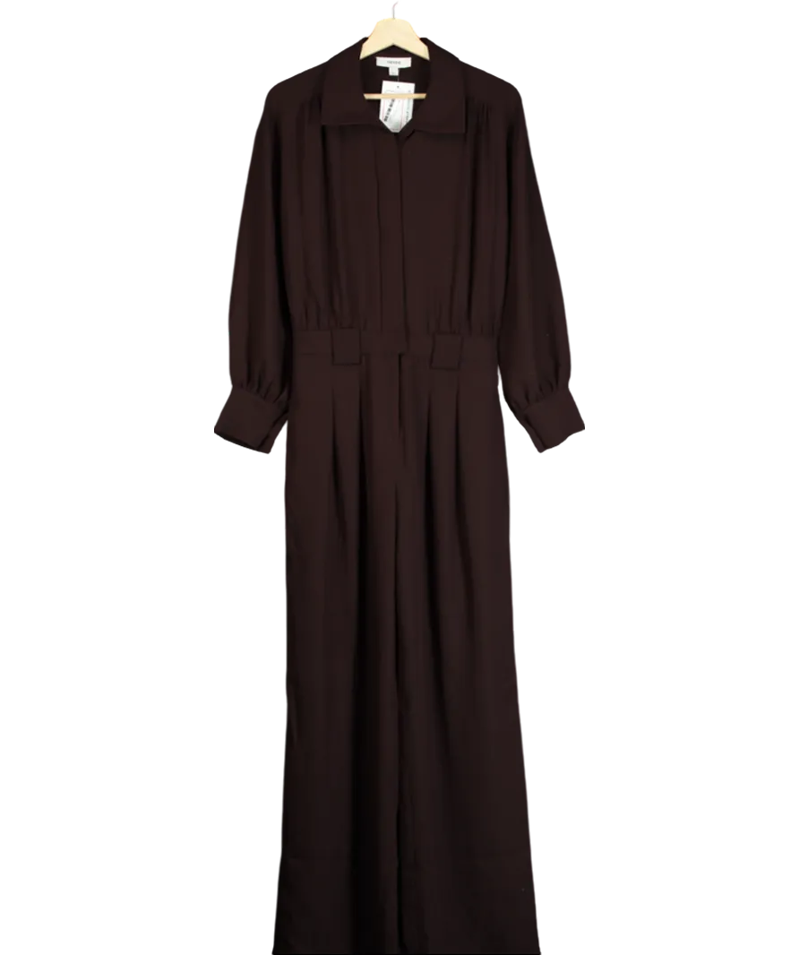 REISS Brown Czara Belted Wide Leg Jumper UK 6