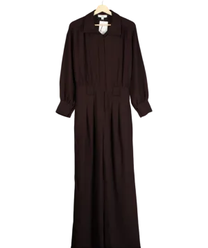 REISS Brown Czara Belted Wide Leg Jumper UK 6