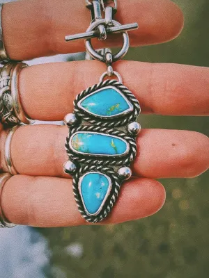 Rocka Rolla Necklace - Kingman 3 Stone