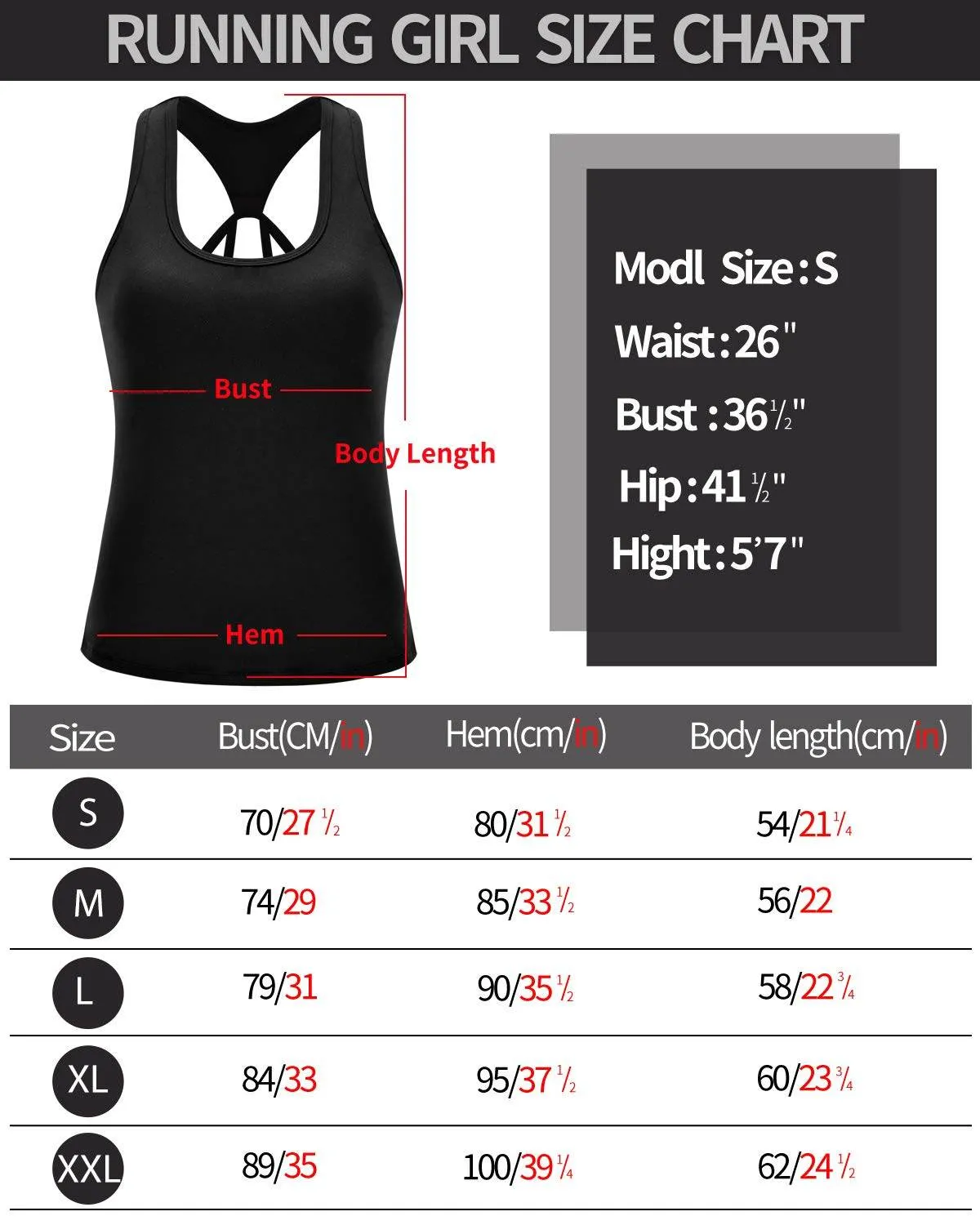RUNNING GIRL Workout Tops for Women,Strappy Back Black Top with Built in Bras Camisole Yoga Crop Tank Tops Padded(BX2356 Black.CN:L,US:M)