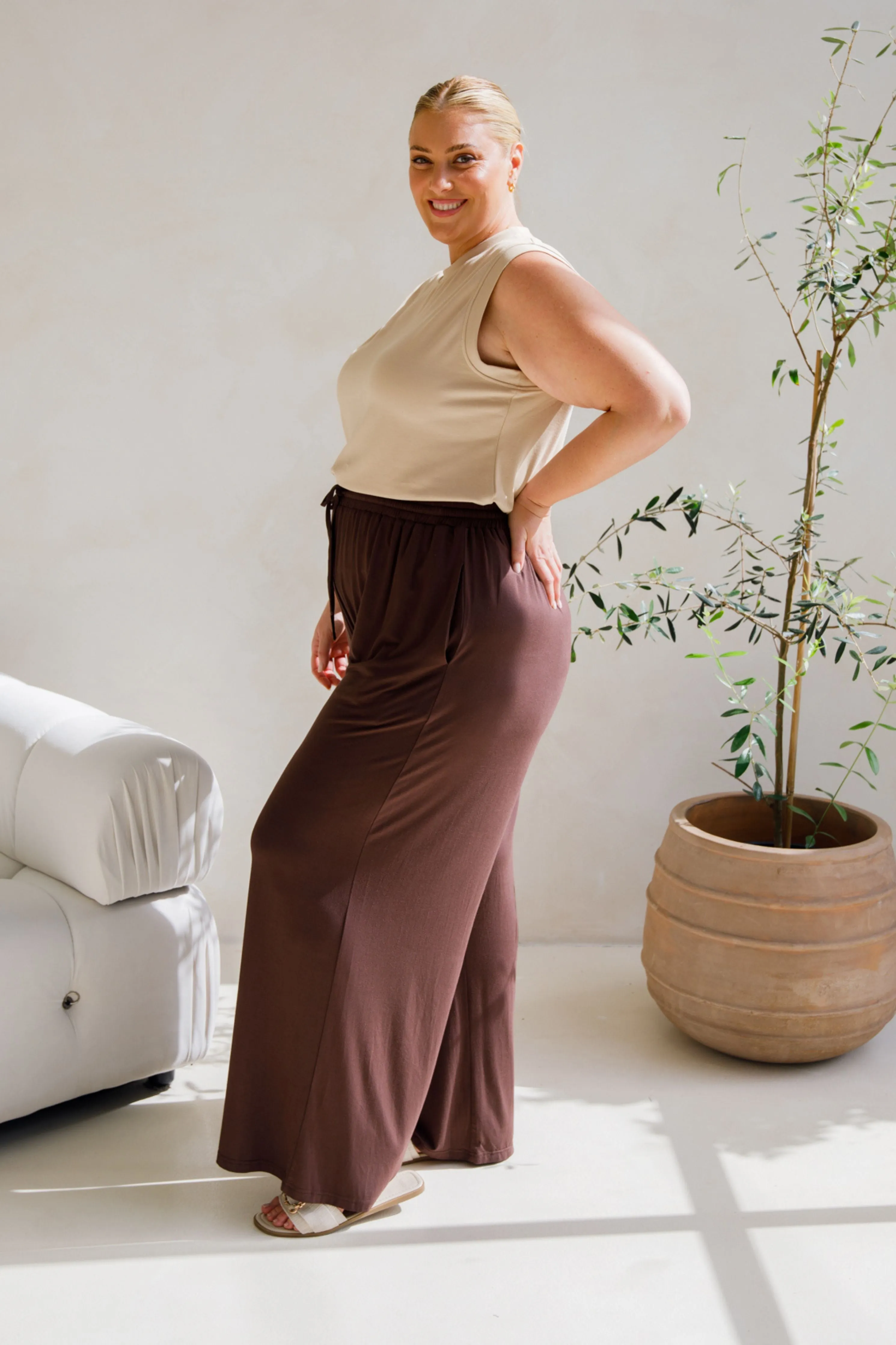 Sadie Lounge Tank | Portobello Beige