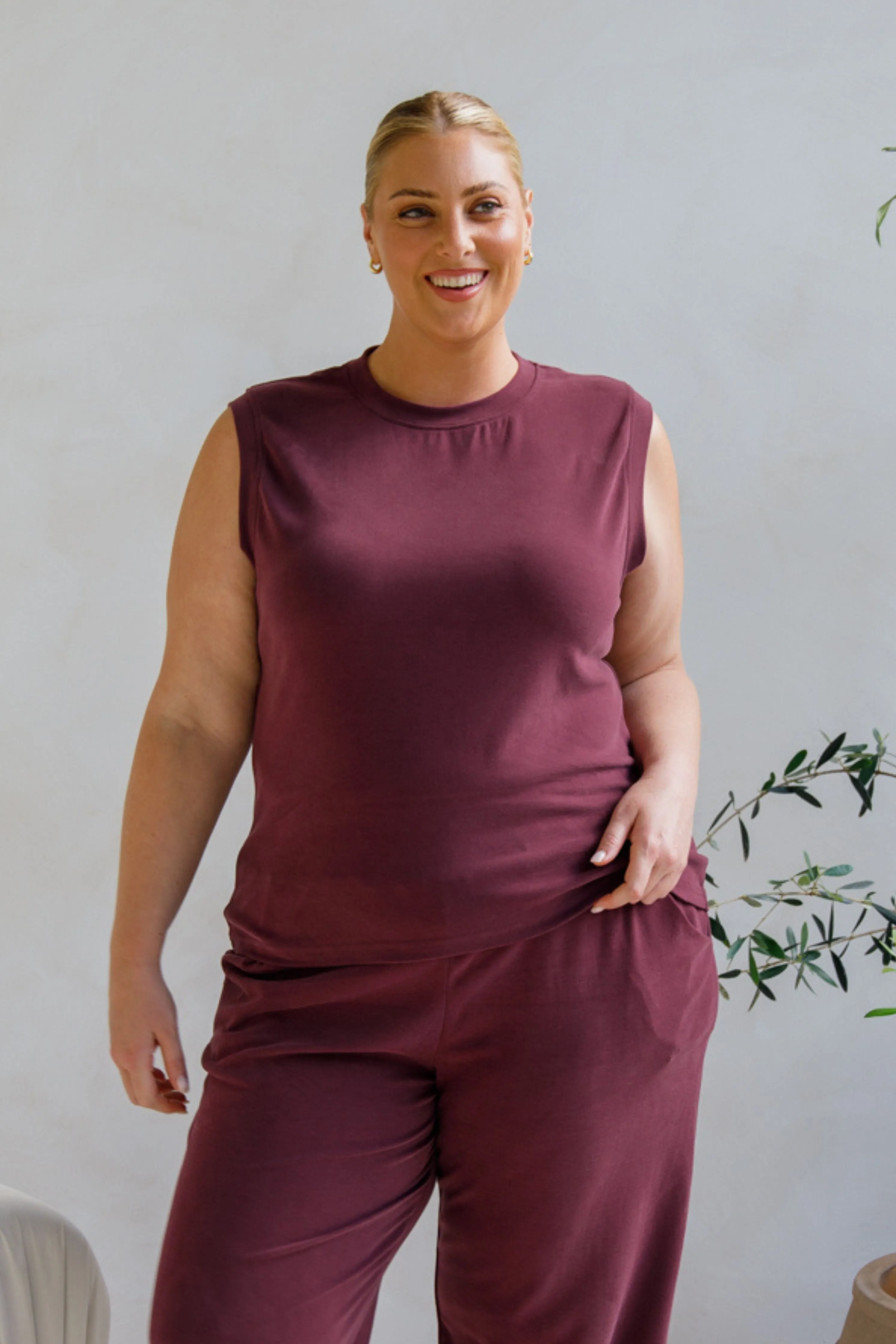 Sadie Lounge Tank | Shiraz