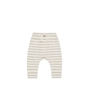 SALE - QUINCY MAE DRAWSTRING PANT || GREY STRIPE