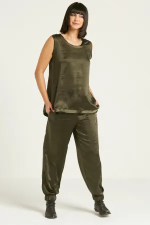 Sateen Shirttail Tank