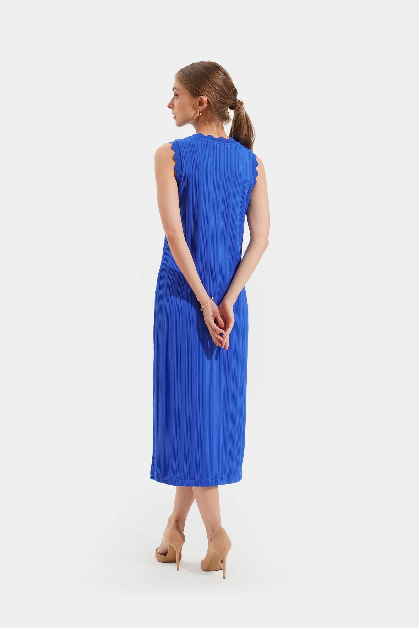 Scallop Sheath Dress