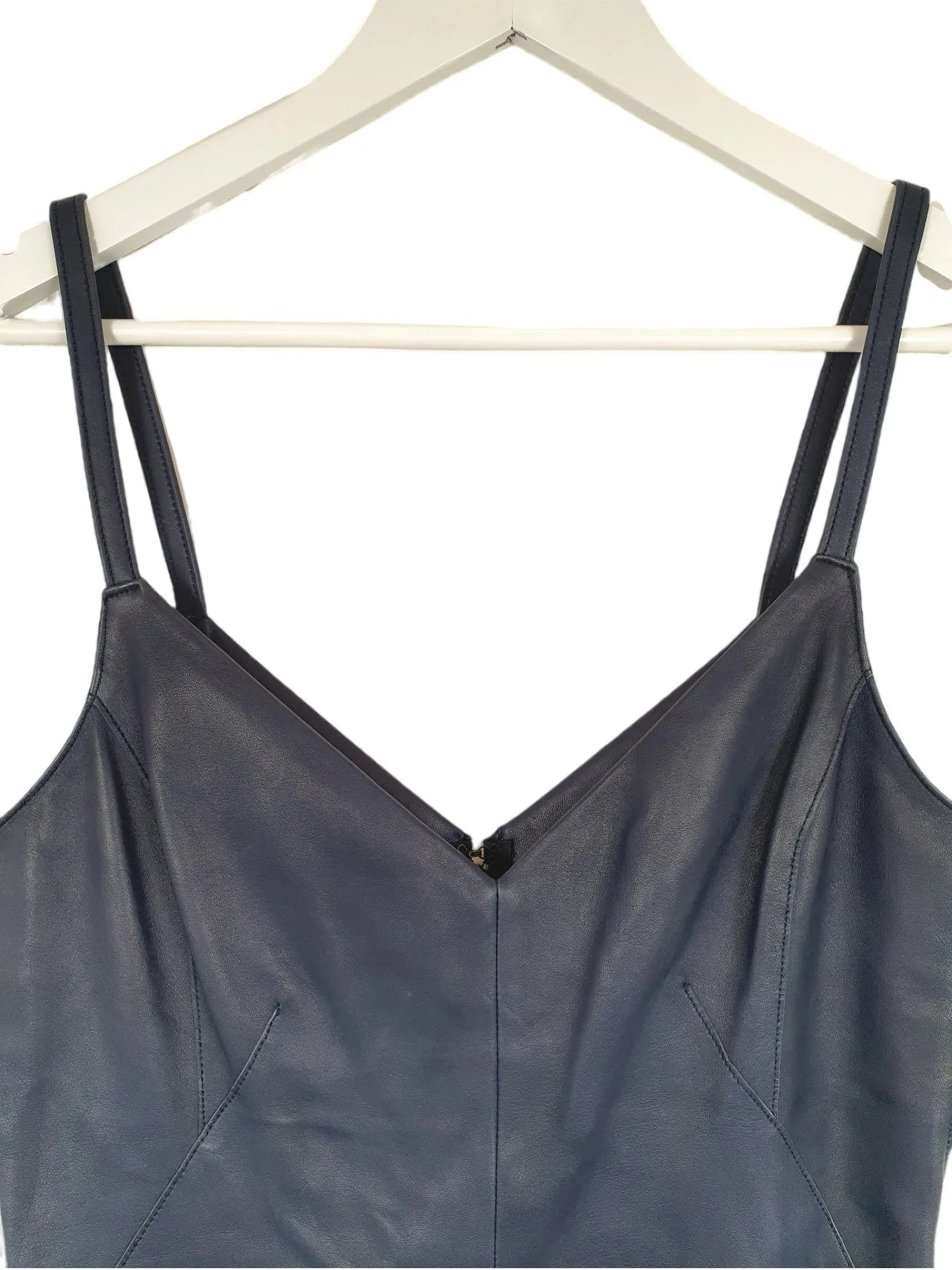 Scanlan Theodore Leather Peplum Top