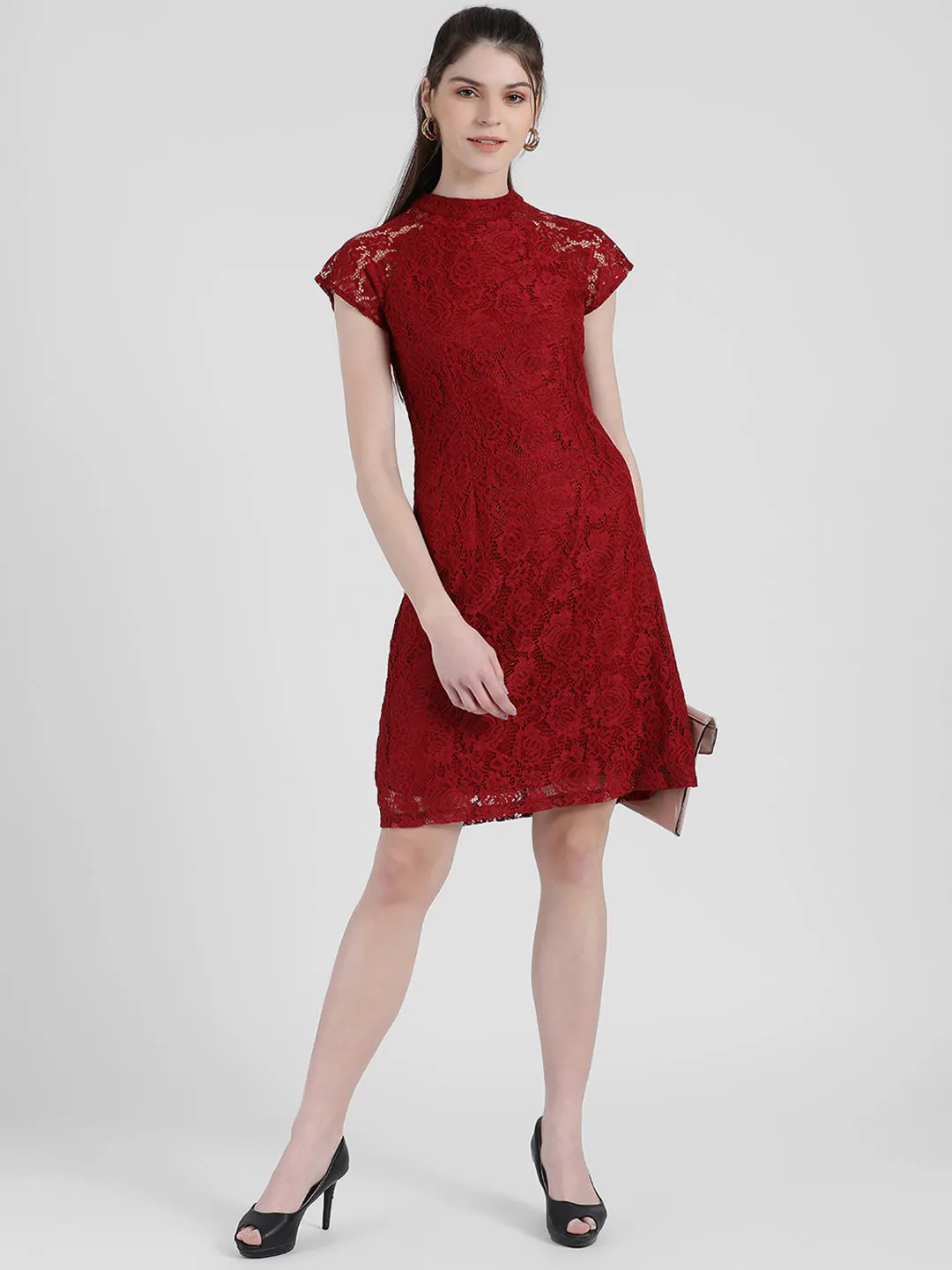 Self Design Sheath Dress