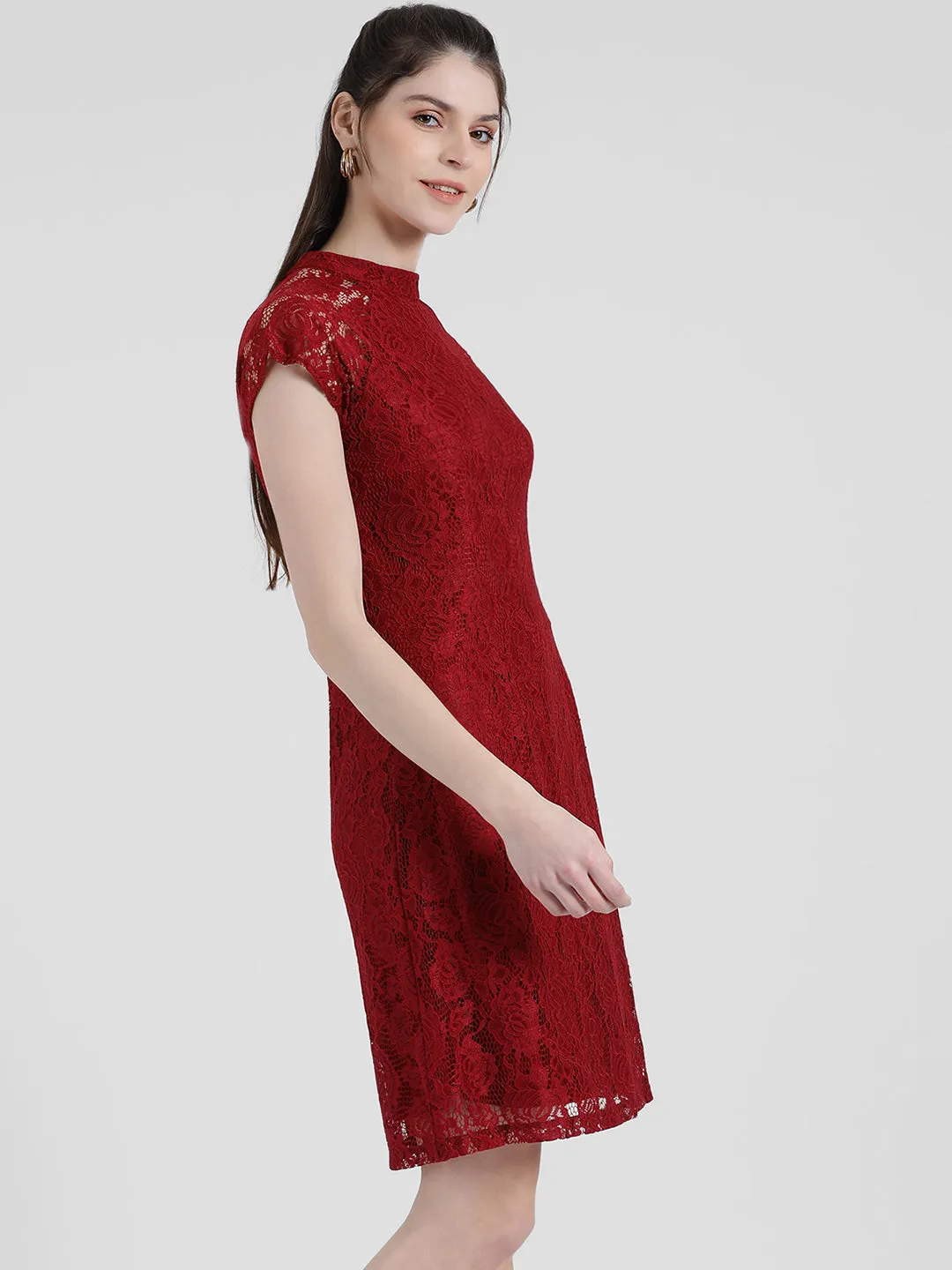 Self Design Sheath Dress