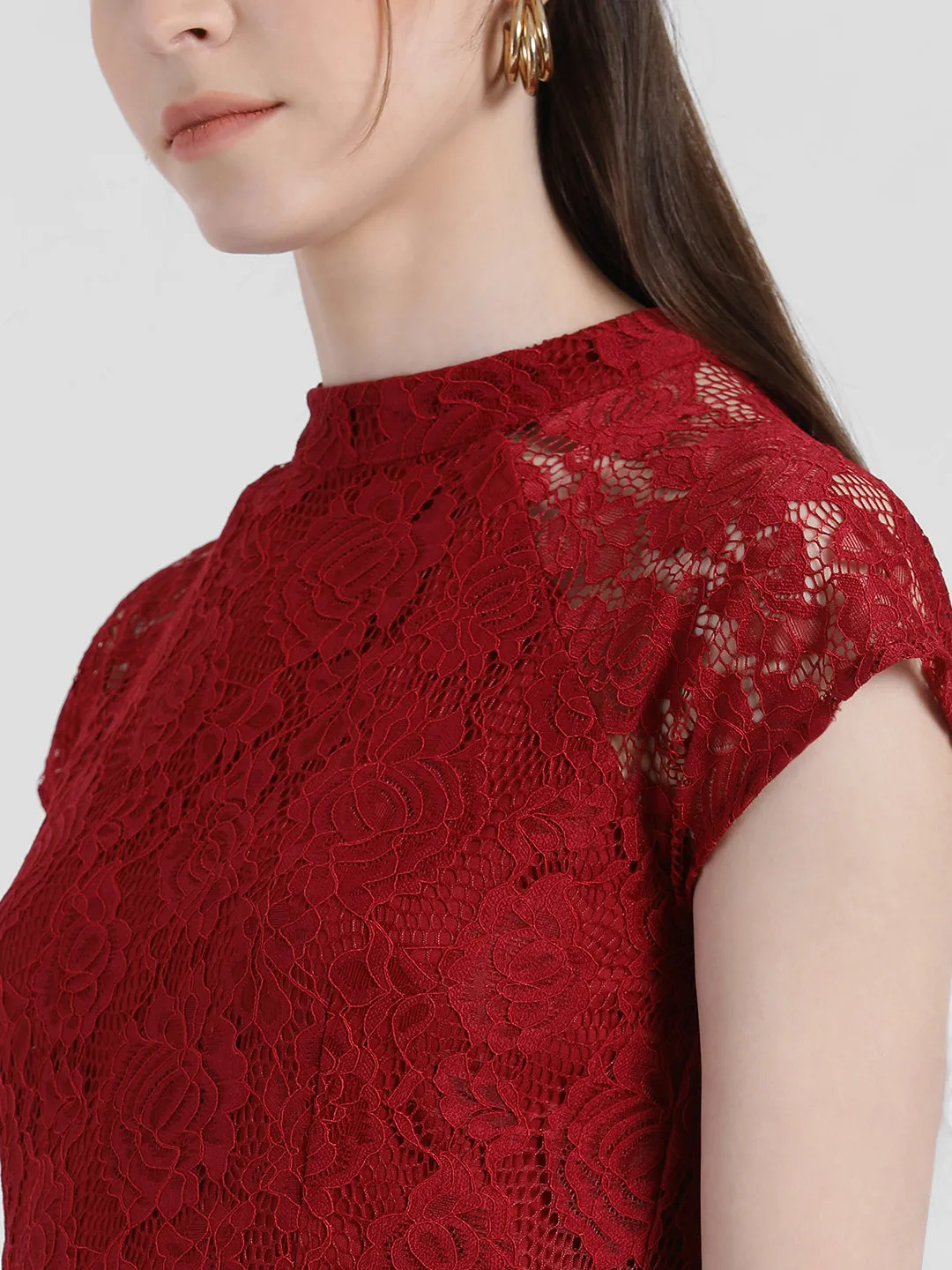 Self Design Sheath Dress