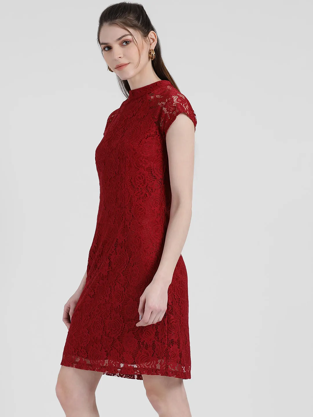 Self Design Sheath Dress