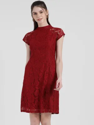 Self Design Sheath Dress