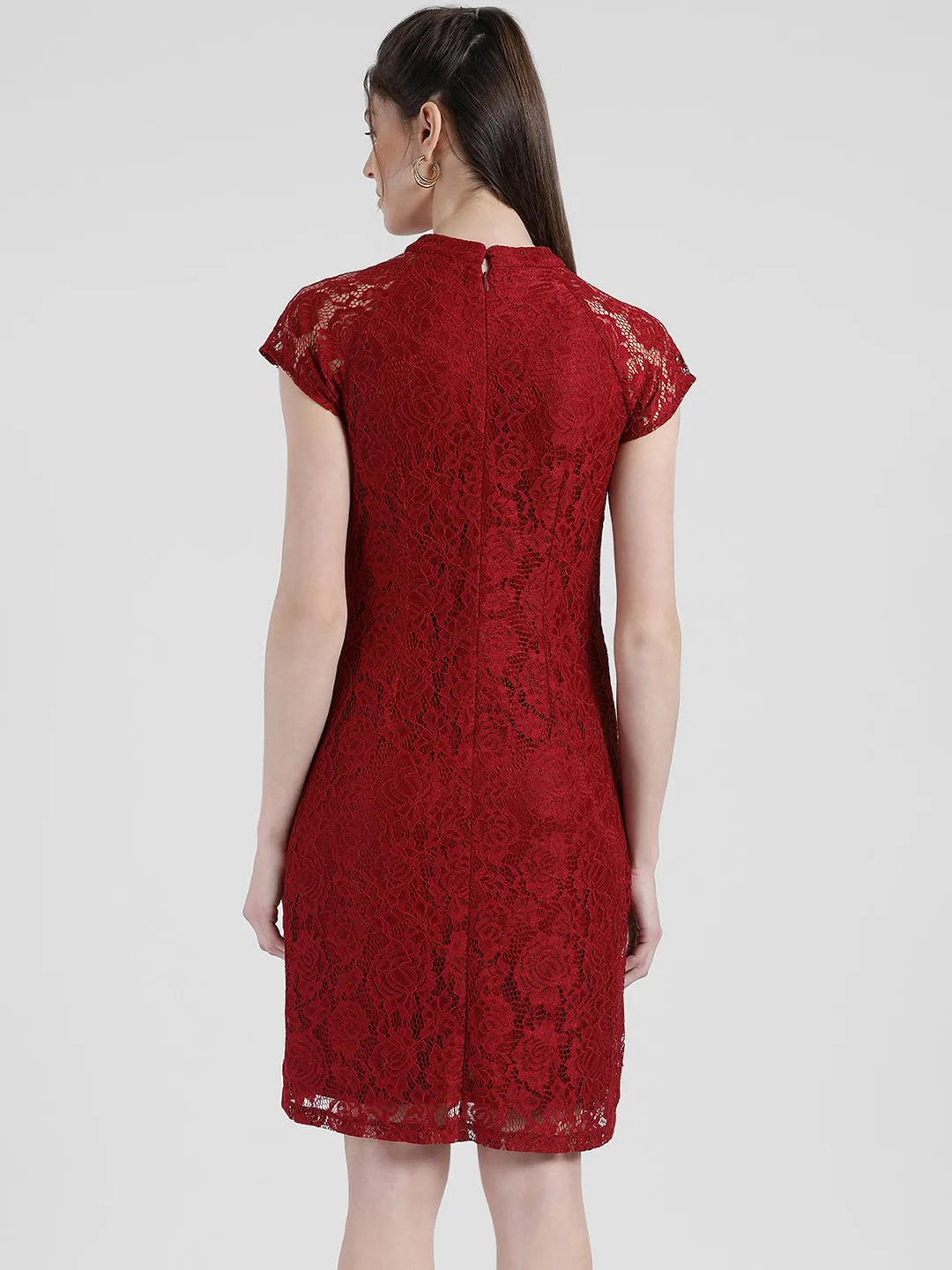 Self Design Sheath Dress