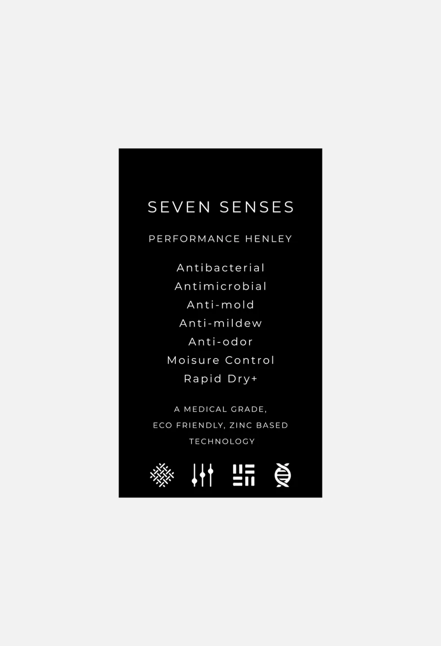Seven Senses Henley White LS (Final Sale)