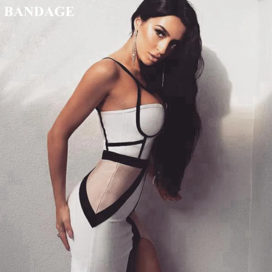 Sexy Patchwork Bandage Dress