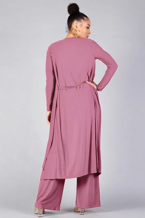 Sexy Silky Belted Robe