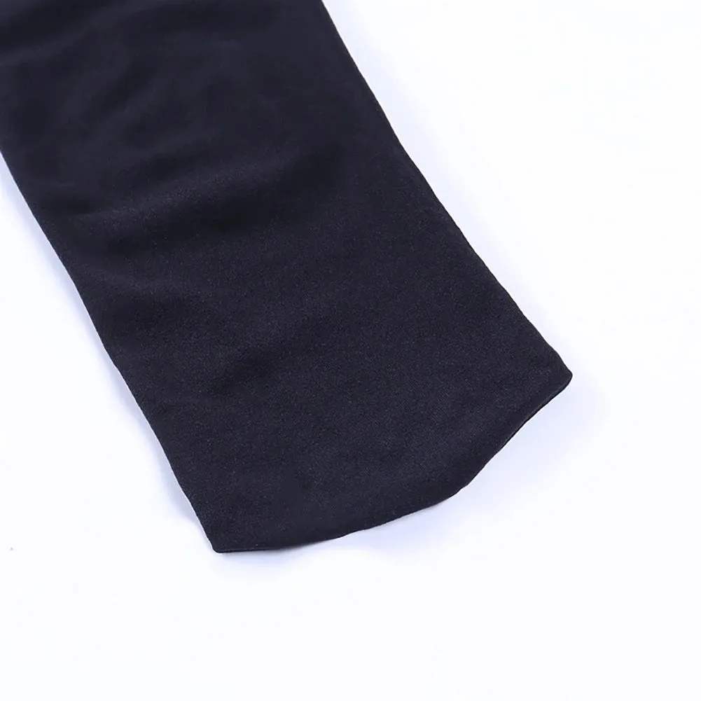 Sexy Women Mini Dress With Socks, Round Neck, Long Sleeve Bodycon Dress Casual Street Dress