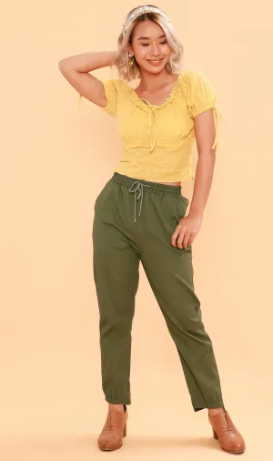 SHANNON Drawstring Pants (Green)