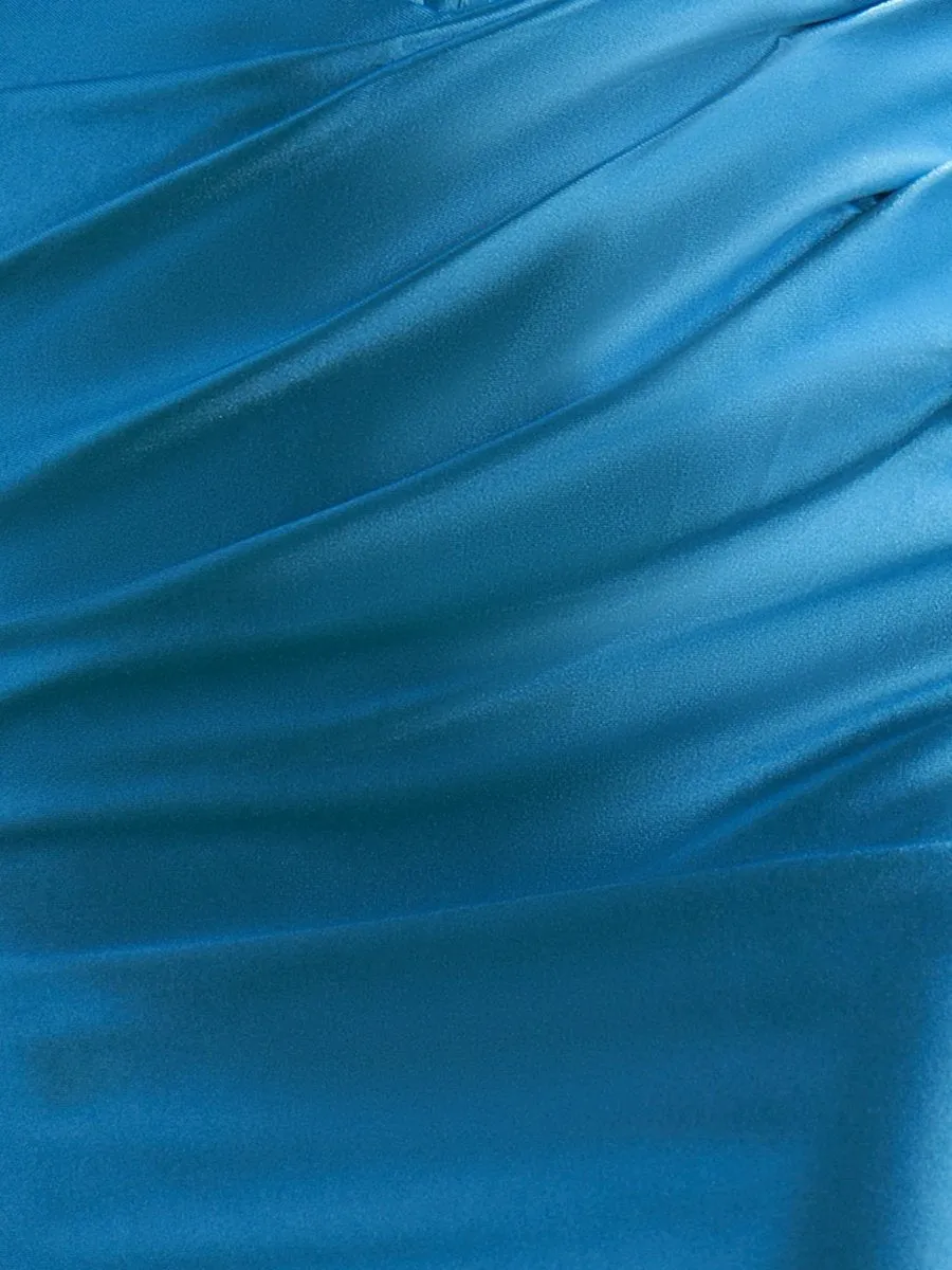 Sheath Off the Shoulder Short Satin Homecoming Dresses