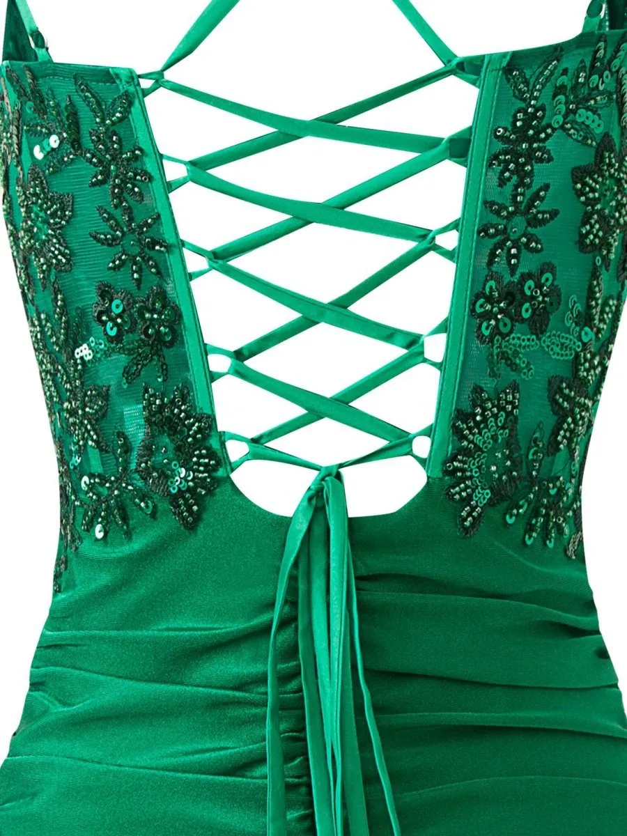 Sheath Short Spaghetti Strap Jersey Homecoming Dresses