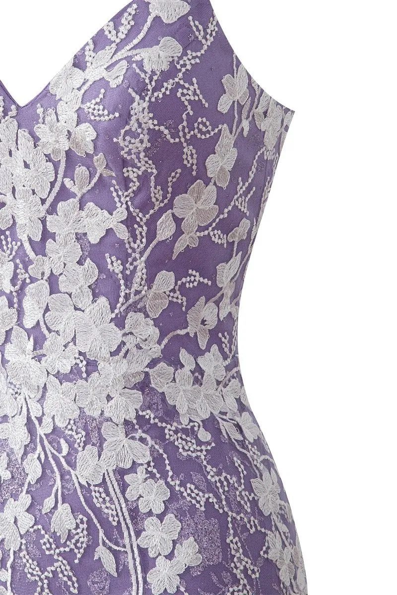 Sheath Short Spaghetti Straps Lace Homecoming Dresses