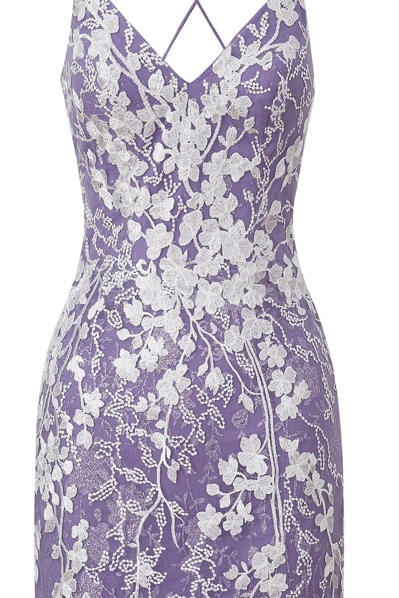 Sheath Short Spaghetti Straps Lace Homecoming Dresses