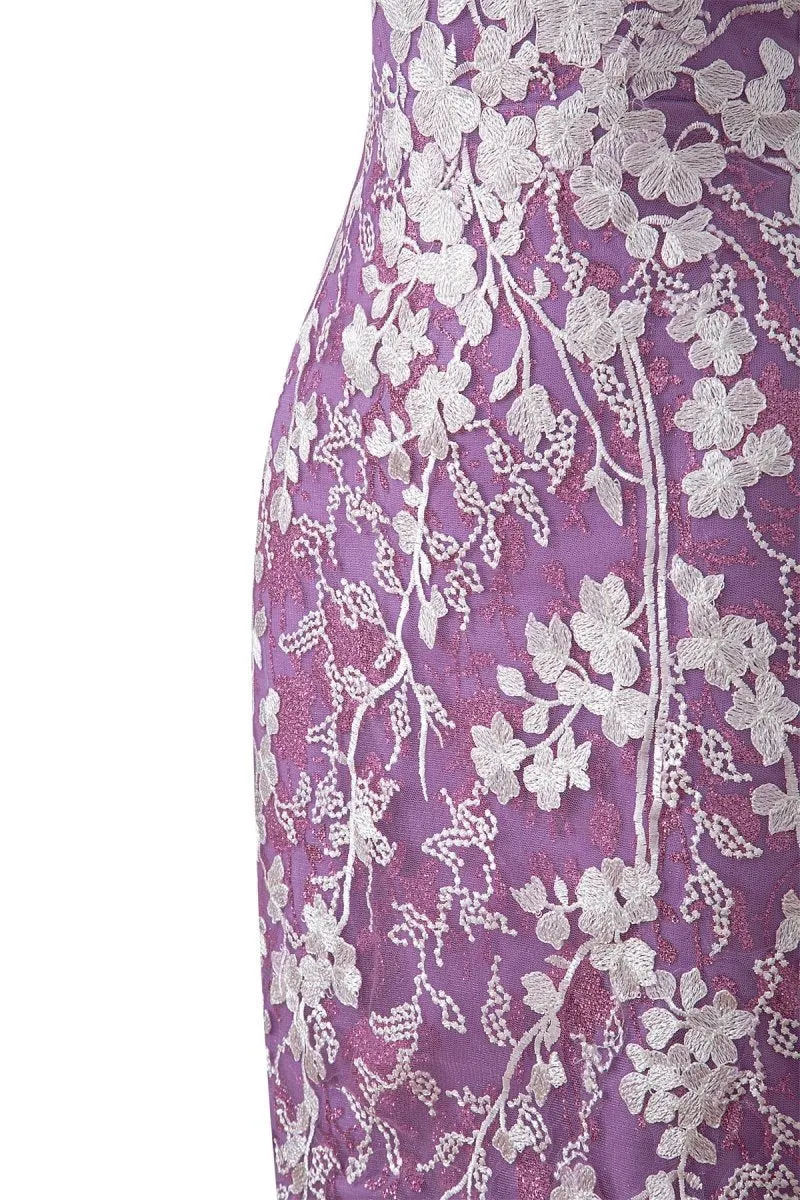 Sheath Short Spaghetti Straps Lace Homecoming Dresses
