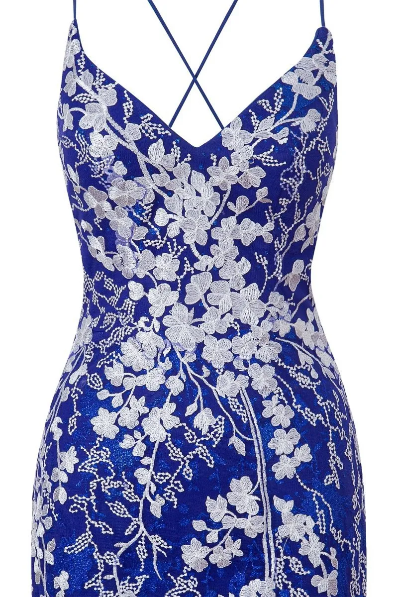Sheath Short Spaghetti Straps Lace Homecoming Dresses